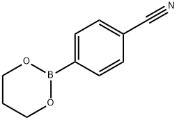 4-(1,3,2-Dioxaborinan-2-yl)benzonitrile Struktur