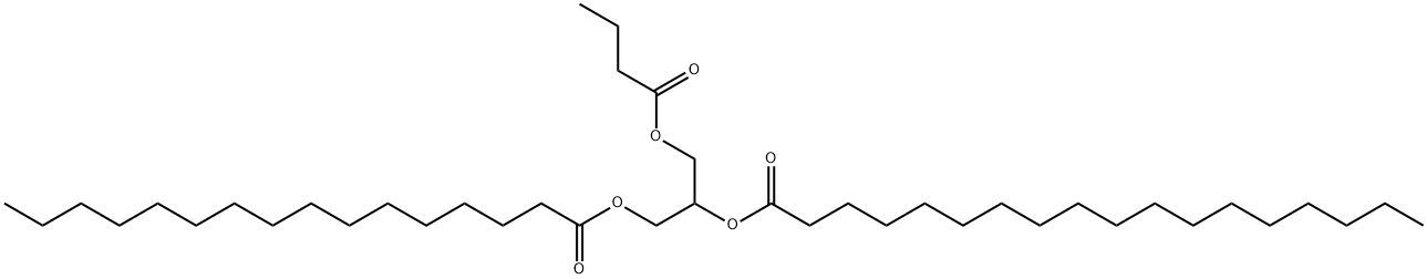 1-Palmitoyl-2-Stearoyl-3-Butyryl-rac-glycerol Struktur