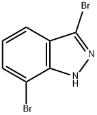 3,7-dibromo-1H-indazole Struktur