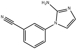 3-(2-amino-1H-imidazol-1-yl)benzonitrile Struktur