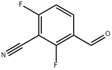 2,6-difluoro-3-formylbenzonitrile Struktur