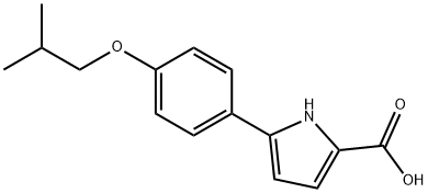 5-(4-Isobutoxyphenyl)-1H-pyrrole-2-carboxylic acid Struktur