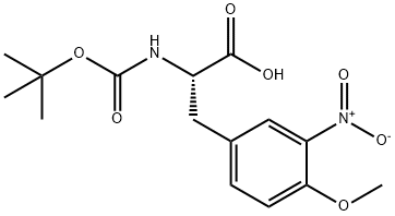 N-[(1,1-dimethylethoxy)carbonyl]-O-methyl-3-nitro- L-Tyrosine Struktur