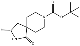 (R)-tert-Butyl 3-methyl-1-oxo-2,8-diazaspiro[4.5]decane-8-carboxylate Struktur