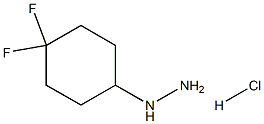 (4,4-difluorocyclohexyl)hydrazine hydrochloride Struktur