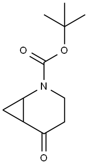 tert-butyl 5-oxo-2-azabicyclo[4.1.0]heptane-2-carboxylate Struktur