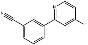 4-Fluoro-2-(3-cyanophenyl)pyridine Struktur