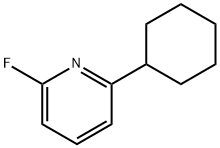 2-Fluoro-6-(cyclohexyl)pyridine Struktur