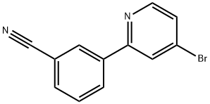 4-Bromo-2-(3-cyanophenyl)pyridine Struktur