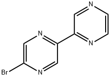 5-(Pyrazin-2-yl)-2-bromopyrazine Struktur