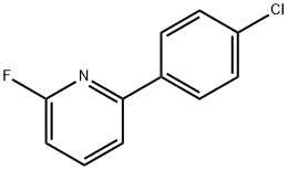 2-Fluoro-6-(4-chlorophenyl)pyridine Struktur