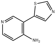 4-AMINO-3-(5-THIAZOLYL)PYRIDINE Struktur