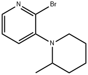 2-BROMO-3-(2-METHYLPIPERIDIN-1-YL)PYRIDINE Struktur