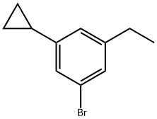 3-Ethyl-5-cyclopropylbromobenzene Struktur