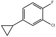 2-Fluoro-5-cyclopropylchlorobenzene Struktur