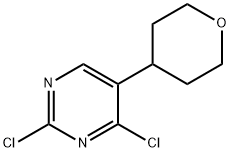 2,4-Dichloro-5-(oxan-4-yl)pyrimidine Struktur