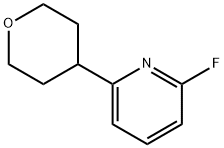 2-Fluoro-6-(oxan-4-yl)pyridine Struktur