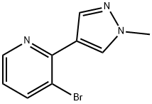 3-Bromo-2-(1-methyl-1H-pyrazol-4-yl)pyridine Struktur