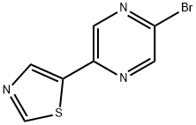 2-Bromo-5-(thiazol-5-yl)pyrazine Struktur