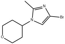 4-BROMO-2-METHYL-1-(OXAN-4-YL)-1H-IMIDAZOLE Struktur