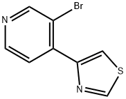 3-BROMO-4-(4-THIAZOLYL)PYRIDINE Struktur