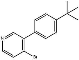 4-Bromo-3-(4-tert-butylphenyl)pyridine Struktur