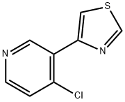 4-CHLORO-3-(4-THIAZOLYL)PYRIDINE Struktur