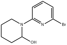 2-Bromo-6-(2-hydroxypiperidin-1-yl)pyridine Struktur