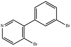 4-Bromo-3-(3-bromophenyl)pyridine Struktur