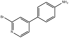 2-Bromo-4-(4-aminophenyl)pyridine Struktur