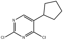 2,4-Dichloro-5-(cyclopentyl)pyrimidine Struktur