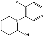 1-(4-BROMOPYRIDIN-3-YL)PIPERIDIN-2-OL Struktur