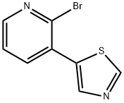 2-BROMO-3-(1,3-THIAZOL-5-YL)PYRIDINE Struktur