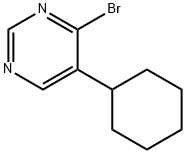 4-Bromo-5-(cyclohexyl)pyrimidine Struktur