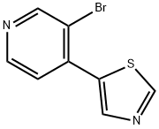 3-BROMO-4-(5-THIAZOLYL)PYRIDINE Struktur