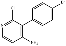 2-CHLORO-4-AMINO-3-(4-BROMOPHENYL)PYRIDINE Struktur