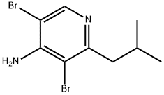 4-Amino-3,5-dibromo-2-(iso-butyl)pyridine Struktur