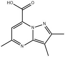 2,3,5-TRIMETHYLPYRAZOLO[1,5-A]PYRIMIDINE-7-CARBOXYLIC ACID Struktur