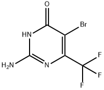 4(3H)-Pyrimidinone, 2-amino-5-bromo-6-(trifluoromethyl)- Struktur