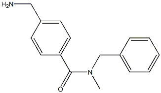 4-(aminomethyl)-N-benzyl-N-methylbenzamide Struktur