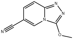 3-methoxy-[1,2,4]triazolo[4,3-a]pyridine-6-carbonitrile Struktur