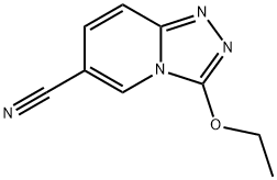 3-ethoxy-[1,2,4]triazolo[4,3-a]pyridine-6-carbonitrile Struktur