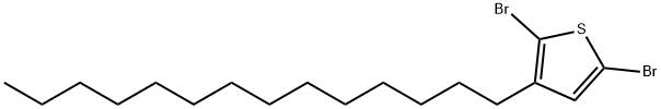 2,5-ジブロモ-3-テトラデシルチオフェン 化學(xué)構(gòu)造式