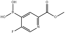 5-Fluoro-2-(methoxycarbonyl)pyridine-4-boronic acid pinacol ester Struktur