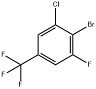 2-Bromo-1-chloro-3-fluoro-5-trifluoromethyl-benzene Struktur