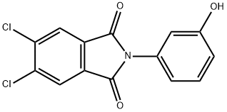 5,6-dichloro-2-(3-hydroxyphenyl)-1H-isoindole-1,3(2H)-dione Struktur