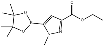 3-(ETHOXYCARBONYL)-1-METHYLPYRAZOLE-5-BORONIC ACID PINACOL ESTER Struktur