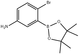 2-Bromo-5-aminophenylboronic acid pinacol ester Struktur