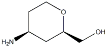 ((2R,4S)-4-aminotetrahydro-2H-pyran-2-yl)methanol Struktur