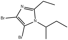 4,5-Dibromo-1-(sec-butyl)-2-ethyl-1H-imidazole Struktur